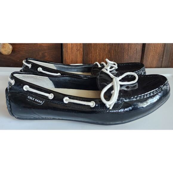 Cole Haan Black Patent Leather Loafers - Picture 4 of 10
